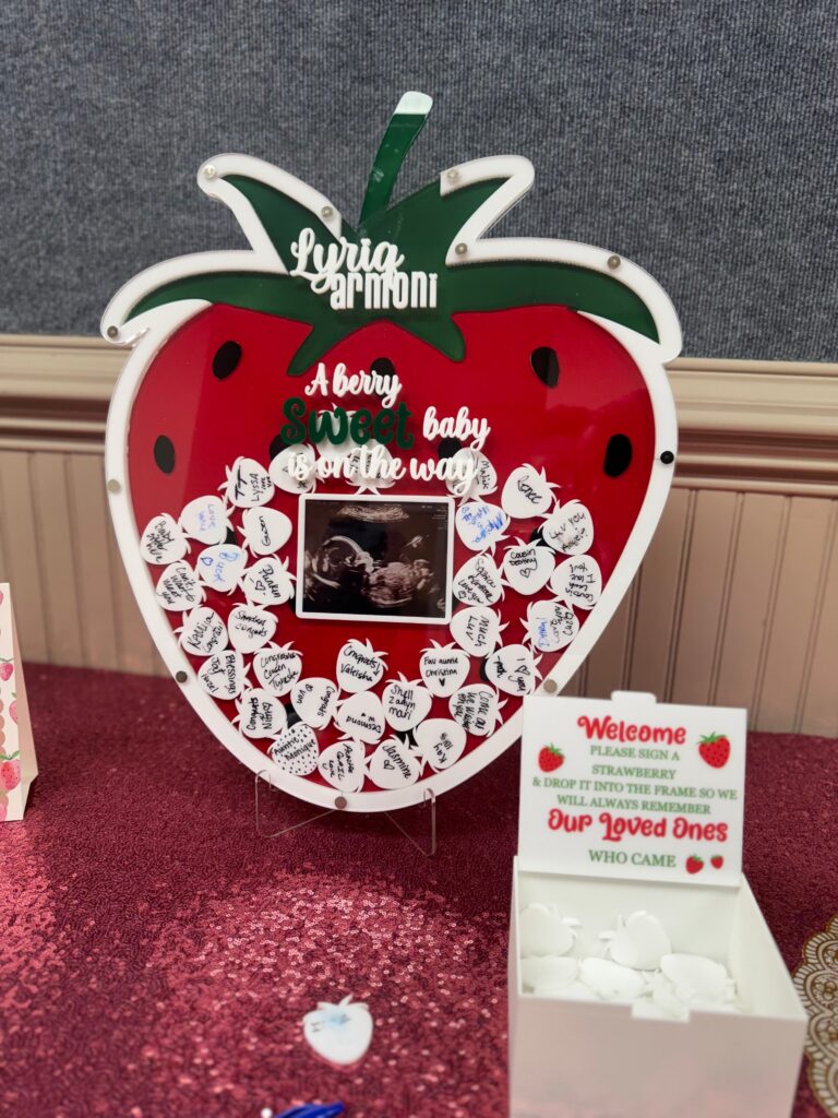 Strawberry Signable Guestbook
