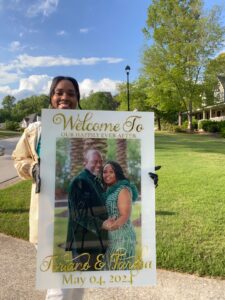 Acrylic Wedding Photo Welcome Sign