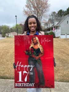 Acrylic Birthday Photo Welcome Sign