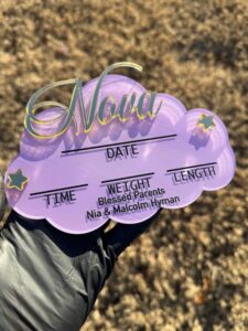 Cloud Birth Announcement