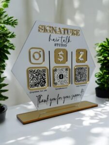 Custom Acrylic QR Code Sign