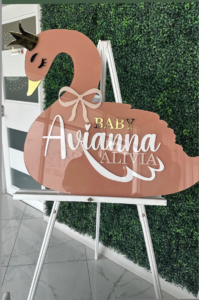 Swan Welcome Sign