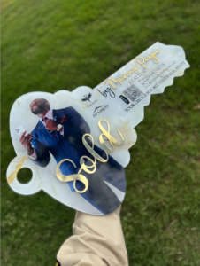 Acrylic “Sold” Realtor Key W Picture
